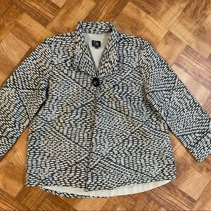 Connie Roberson 100% Silk gray jacket so medium